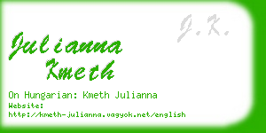 julianna kmeth business card